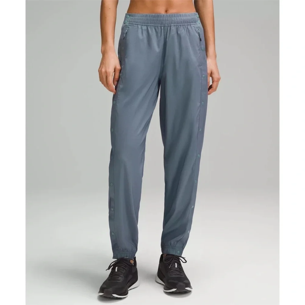 Lululemon Iridescent Tearaway Mid Rise Track Pant Tidewater Teal Purple 12 NWT
